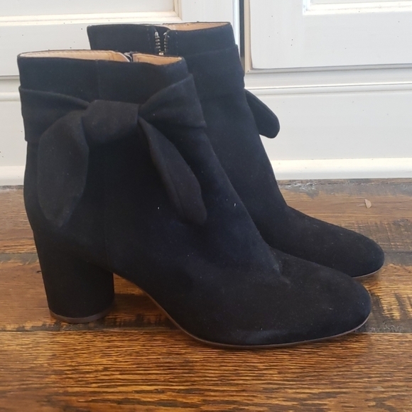Madewell Esme Bow Boot in Suede - Picture 1 of 4